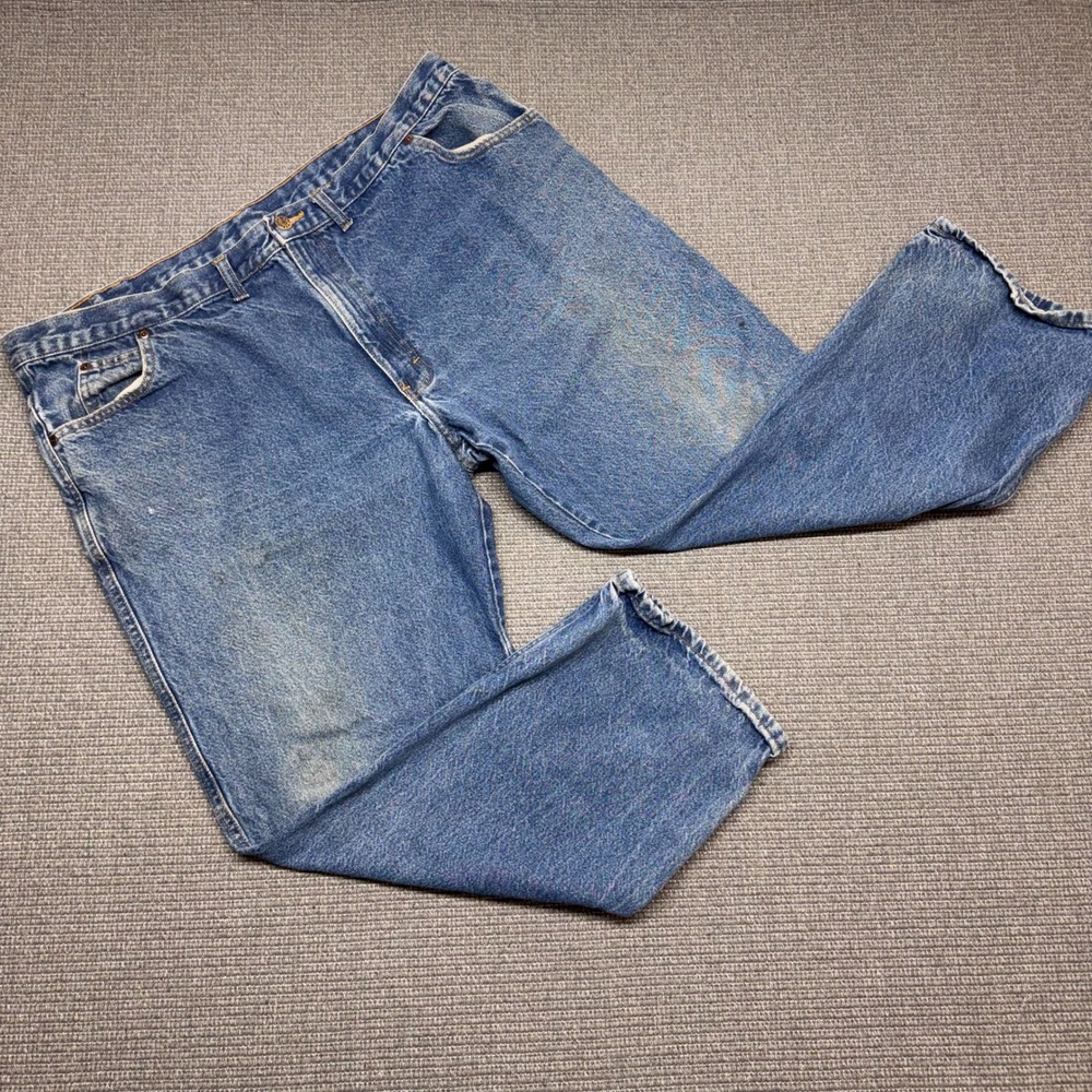 Double Knot by Reed Mens 46x30 Medium Wash Straight Leg Denim Jeans 610P